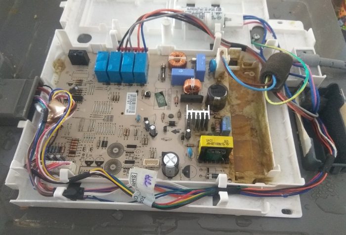 ремонт платы управления холодильника lg